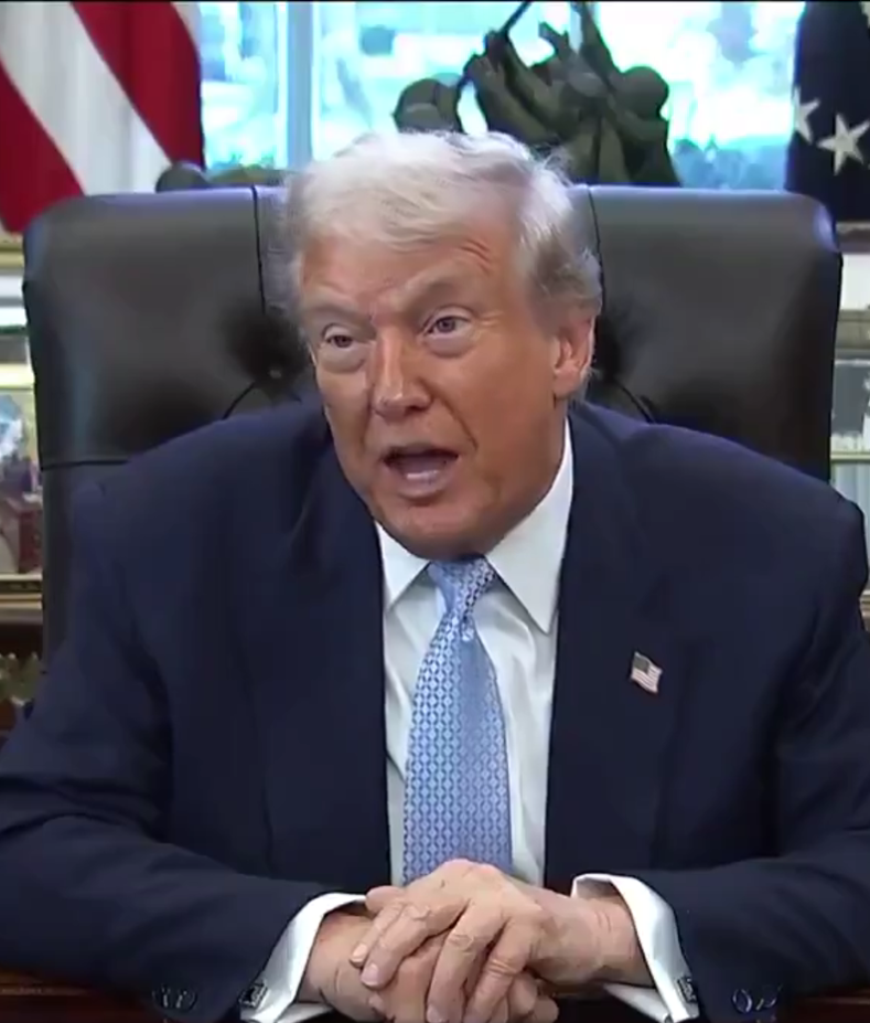 Imagen de No descarto el despliegue de tropas en Venezuela; no descarto nada. Tenemos que resolver el asunto de Venezuela (…) No me llevo con los gobernantes, pero amo a los venezolanos.